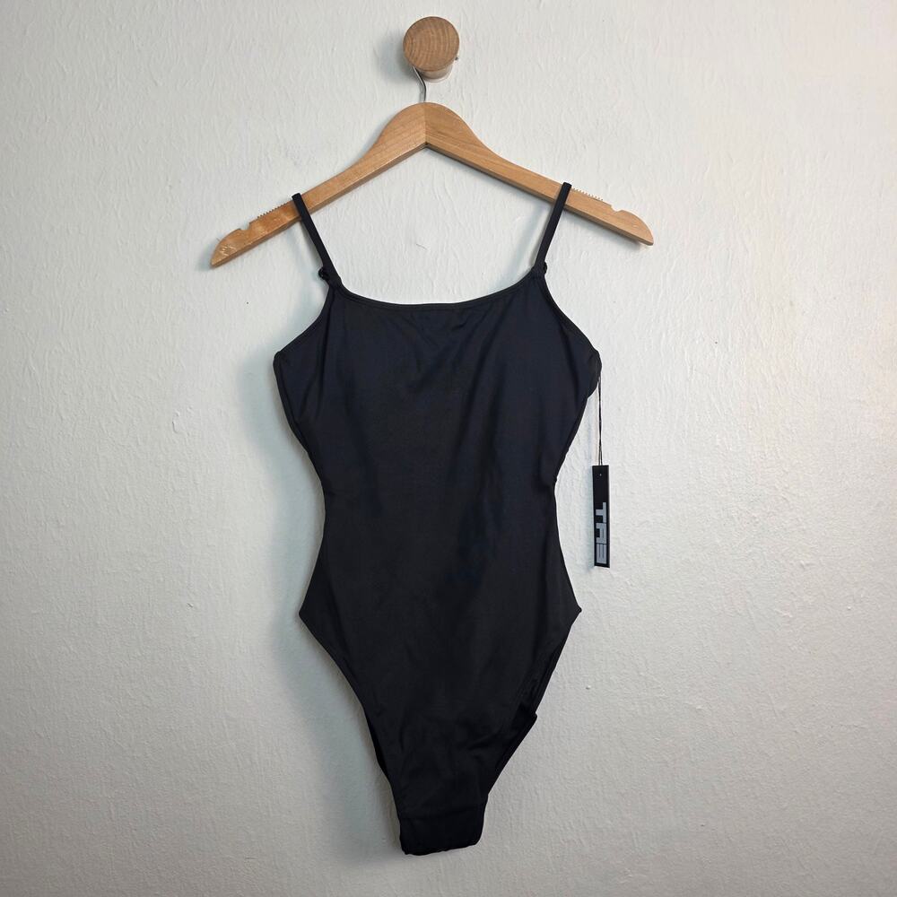 TA3 Lacey Shaping 3.0 Compression Lace Up Snatch Black One Piece Swimsuit NWT XS